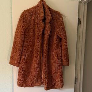 Love Tree Warm Teddy Jacket - Rich Tan